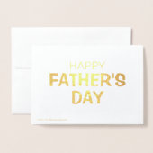 RAD DAD | Real Gold Foil | Aangepaste tekst Folie Kaarten (Met envelop)