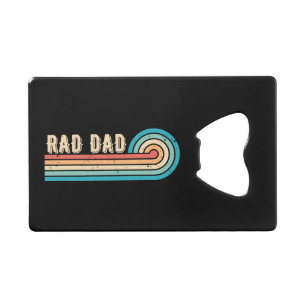 Rad Dad Retro Sunset Vader Kredietkaart Flessenopener