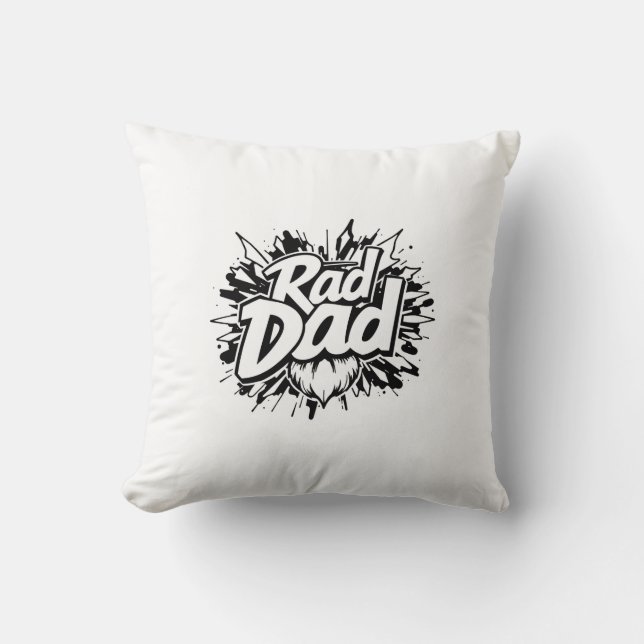 Rad DAD Sierkussen – Cool Decoratief Kussen voor (Voorkant)