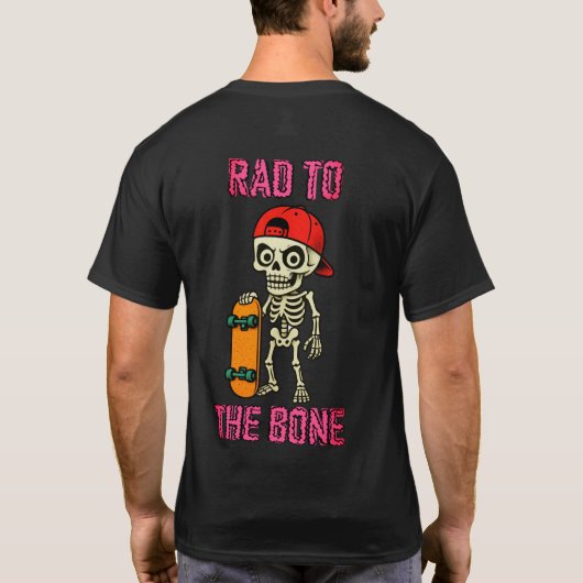 Rad naar het bot - Skelet - 2 T-Shirt (Achterkant)