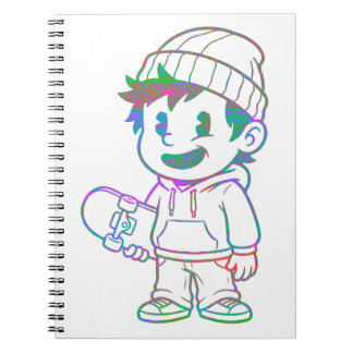 Rad Oranje: Skater Boy Retro Notitieboek