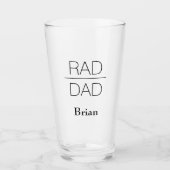 Rad Pa | Aangepaste naam Vaderdag Glas (Voorkant)