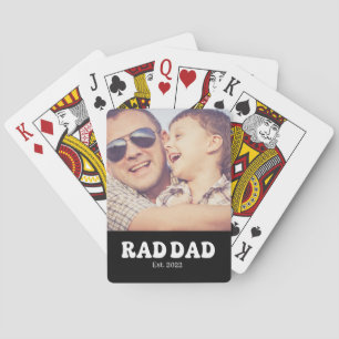Rad Pa Est. Retro Foto Pokerkaarten