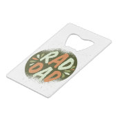 Rad Pa Kredietkaart Flessenopener (Achterkant Gekanteld)