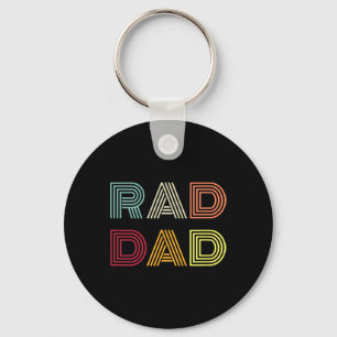 Rad Pap Shirt Mannen Vaderdag Matching Sleutelhanger