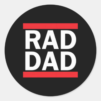 Rad Pap Vader Gelukkig Vaderdag Ronde Sticker