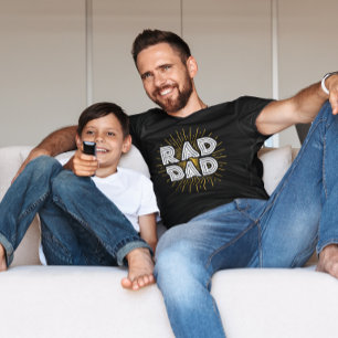 Rad papa Kind's cadeau aan vader witte typografie T-shirt