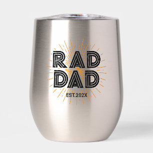 Rad papa Kind's cadeau aan vader zwarte typografie