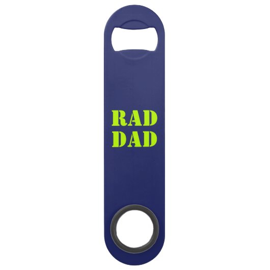 Rad Papa néon vert marine bleu typographie moderne (Devant)