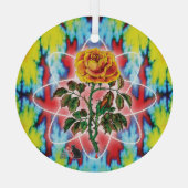 Rad Rad Roos Glas Ornament (Achterkant)