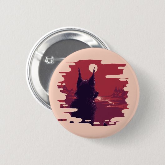 Rad Red Boots Ronde Button 5,7 Cm (Voorkant /achterkant)