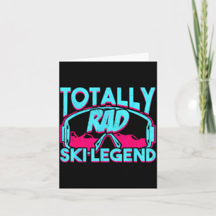 Rad ski legende retro vintage 80s 90s ski outfit kaart