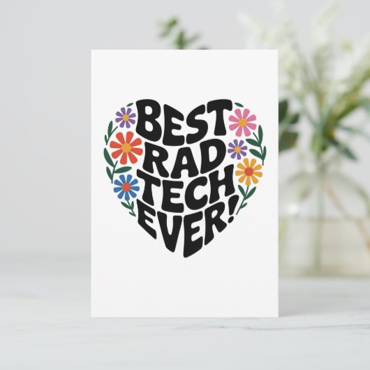 Rad Tech Bedankkaart (Staand voorkant)