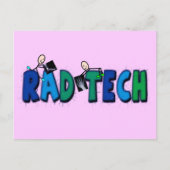 Rad-tech met design voor stekkers en rays briefkaart (Voorkant)