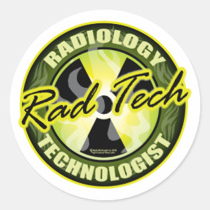 Rad Tech Ronde Sticker