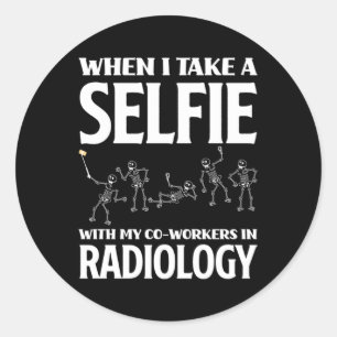 Rad Tech Xray Tech Radiologie Technicus Radiologie Ronde Sticker