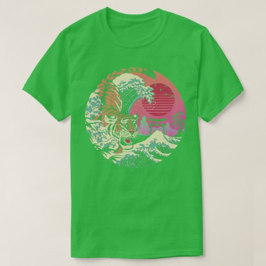 Rad Tiger Wave T-shirt (Design voorkant)