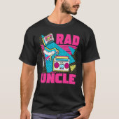 Rad Uncle 90s Aesthetic Nostalgia 1990's Retro Unc T-shirt (Voorkant)