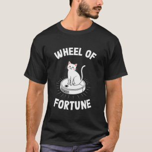 Rad van Fortuin Kat Op Robot Stofzuiger Kat 3 T-shirt