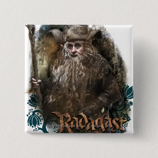 RADAGAST™ met naam Vierkante Button 5,1 Cm (Voorkant)