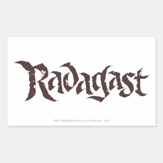 RADAGAST™ Name Solid Rechthoekige Sticker (Voorkant)