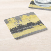 Radar II Vierkante Kartonnen Onderzetter (Schuin)