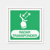 Radar Transponderpaper Napkins Servet (Voorkant)
