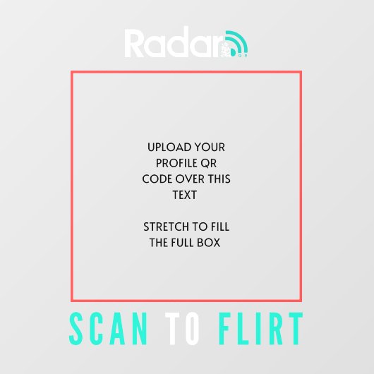 RadarQR-autowrak Decal (transparante achtergrond) (Vel)