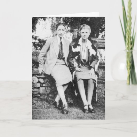 Radclyffe Hall en Una Vincenzo Kaart (Voorkant)