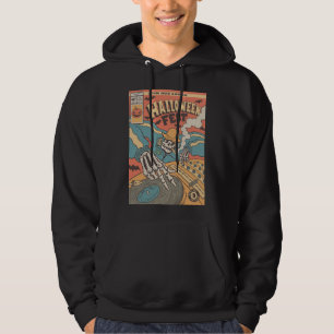 RADDEST SKELETON DJ HALLOWEEN MUZIEKFESTIVAL HOODIE