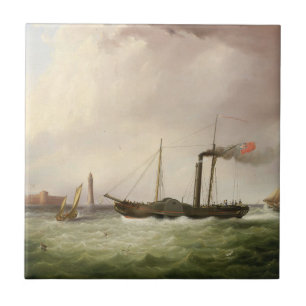 Raderstoomschip Ariel 1831 Tegeltje