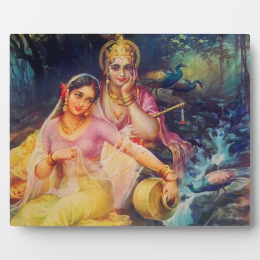 Radha and Krishna plaque (Devant)