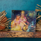 Radha and Krishna plaque (Côté)
