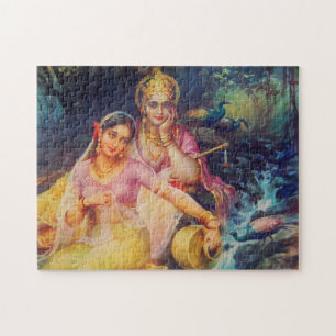 Radha en Krishna puzzle Legpuzzel