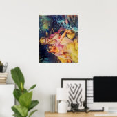 Radha en poster Krishna (Thuiskantoor)