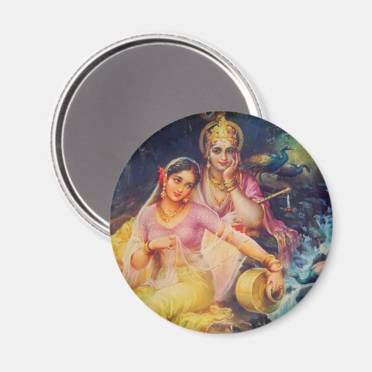 Radha et Krishna magnet (Recto/Verso)