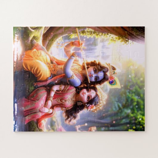 Radha Krishana Zig zag puzzels (Horizontaal)
