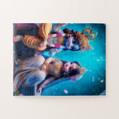 Radha Krishana zigzaagpuzzel Legpuzzel (Horizontaal)