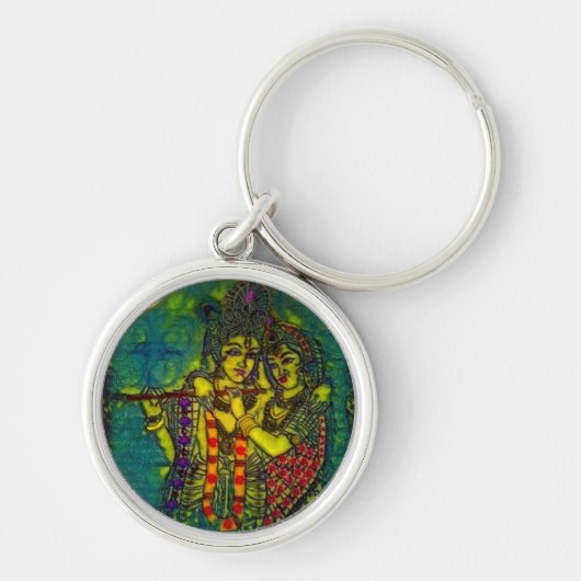 Radha Krishna1 Sleutelhanger (Voorkant)