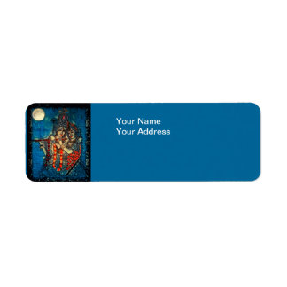 Radha Krishna2 retouradreslabel Etiket