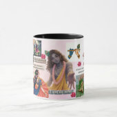 Radha Krishna Aesthetic Collage Mug – Soft Pastel  (Centre)