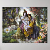Radha Krishna All-Attractive Couple poster print (Voorkant)