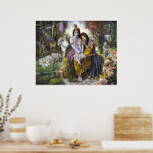 Radha Krishna All-Attractive Couple poster print (Keuken)