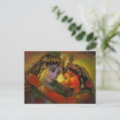 RADHA KRISHNA CLASSIC PAINTING BRIEFKAART (Staand voorkant)