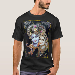 Radha-Krishna: Divine Flowers of Love ॐ T-shirt