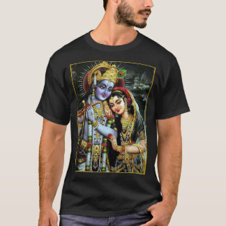 Radha-Krishna: Divine Midnight ॐ T-shirt