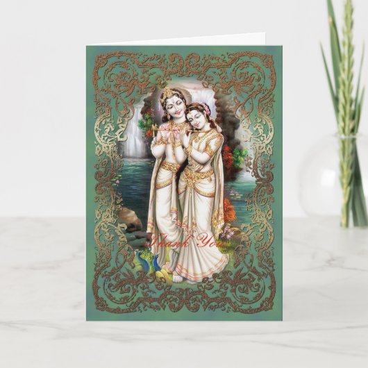 Radha Krishna épousant la collection - carte de (Devant)