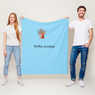 Radha Krishna Gedrukte Deken