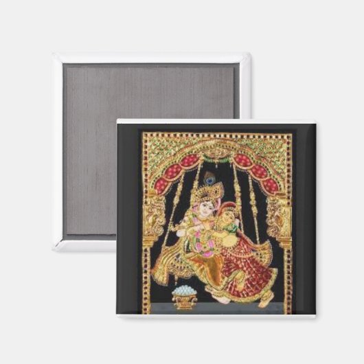 Radha Krishna Magnet (Recto/Verso)