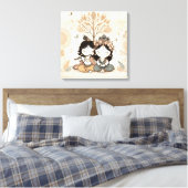 Radha Krishna Mandala Art mural | Amour Éternel  (Insitu(Chambre))
